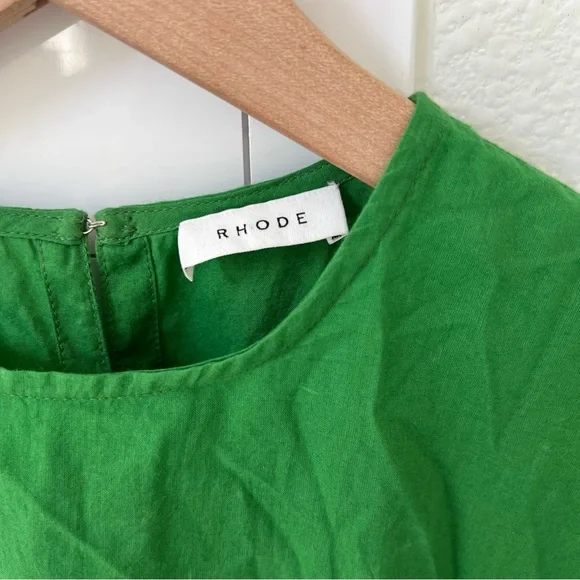 RHODE Ella Mini Dress In Green - Picture 6 of 10